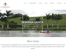 Tablet Screenshot of cambarahotel.com.br
